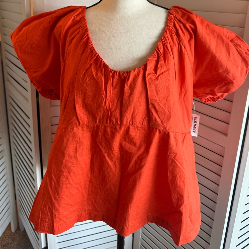Old Navy Women's Orange Blouse